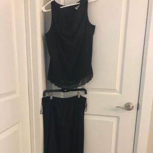 Ladies Evening Wear Long Skirt w Beaded Top